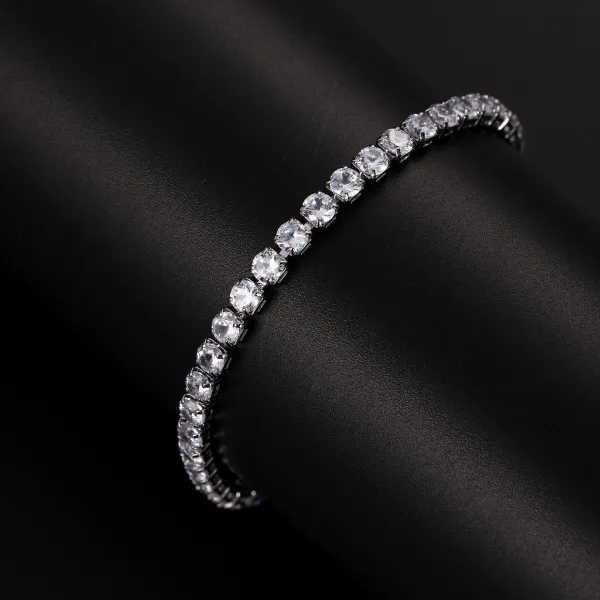 Sleek Luxury Sparkling Zircon Bracelet
