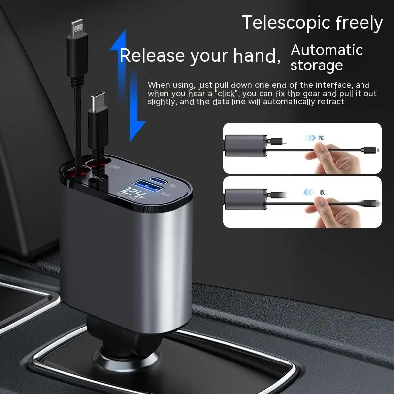 Metal Car Charger 100W Super Fast Charging 2