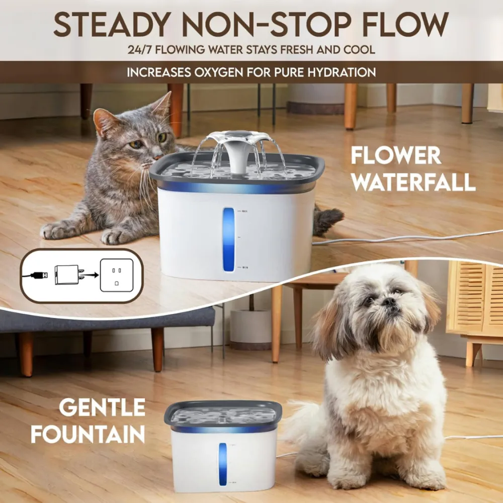 95oz Automatic Pet Water Fountain 5