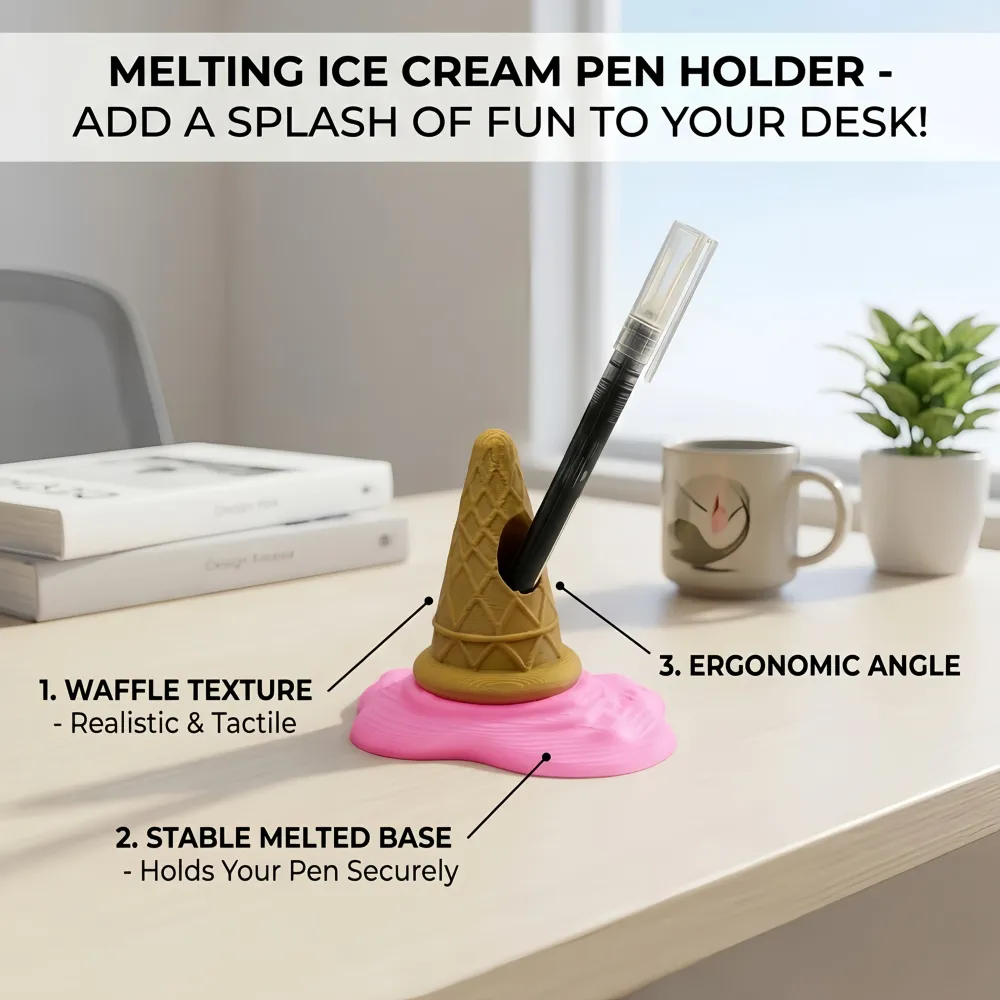 Melting Ice Cream Pen Holder 5