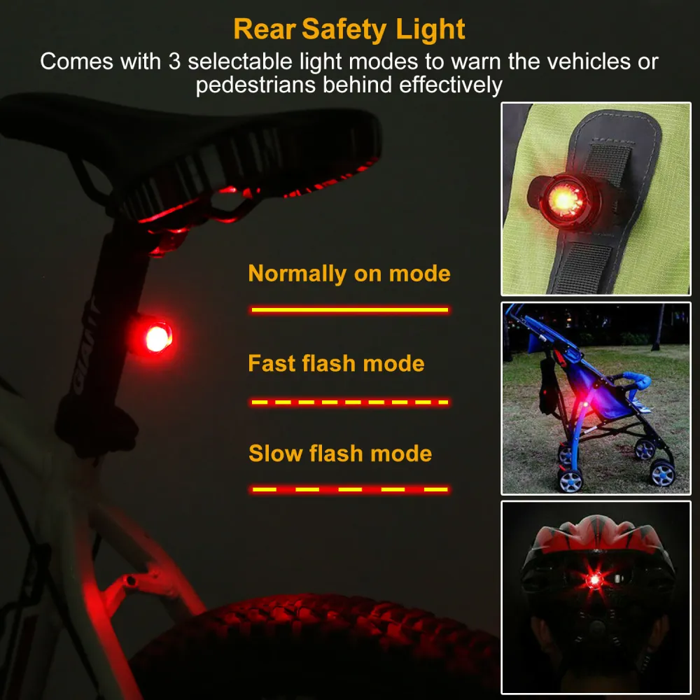 USB Rechargeable Bike Headlight 3