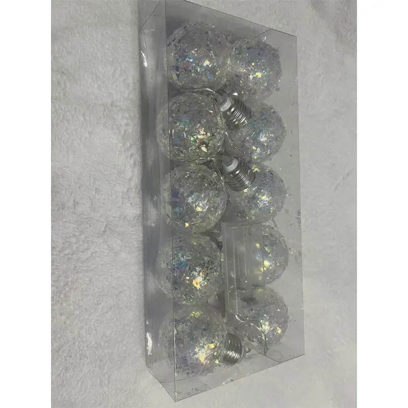 Gold Foil LED Globe String Lights — 6.5 ft
