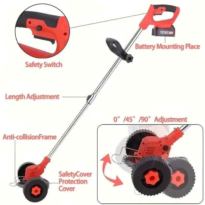 Cordless Electric Weed Wacker Portable Grass 6