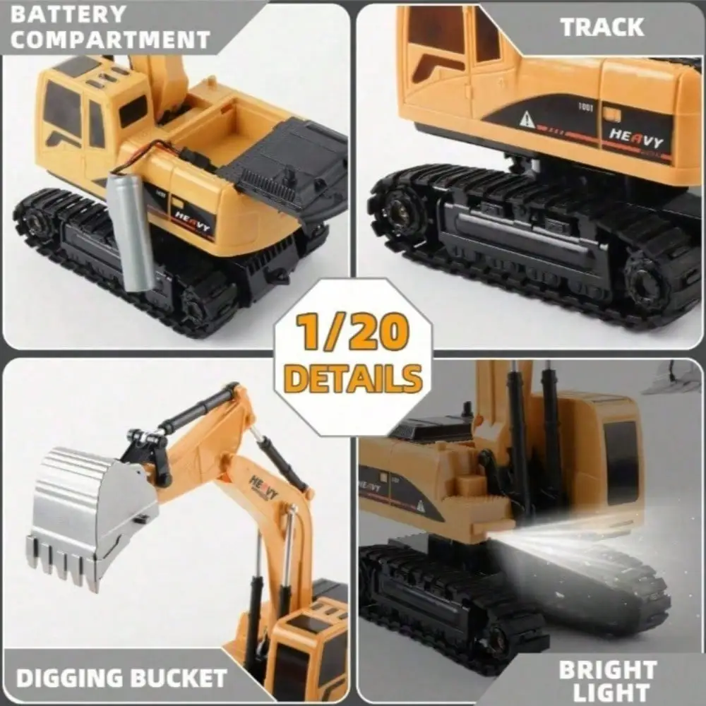 RC Dump Truck And Excavator Set 6