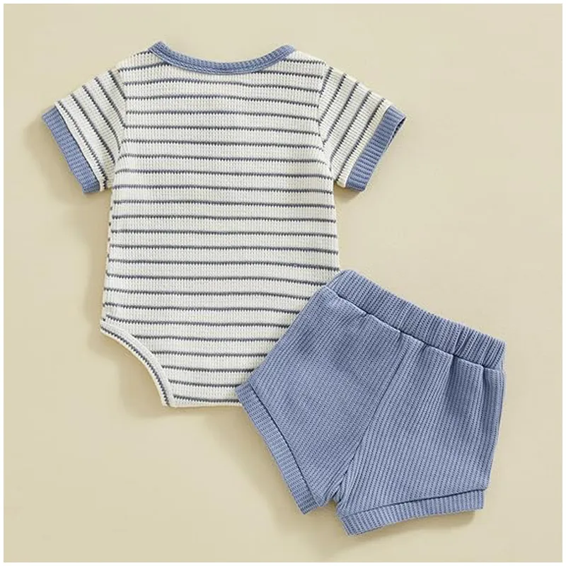 Baby Boy Summer Clothes Button Short Sleeve 7