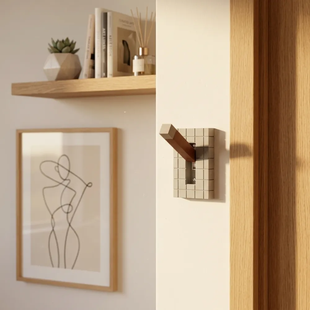 3D Printed Pixel Style Wall Plate Cover With 4
