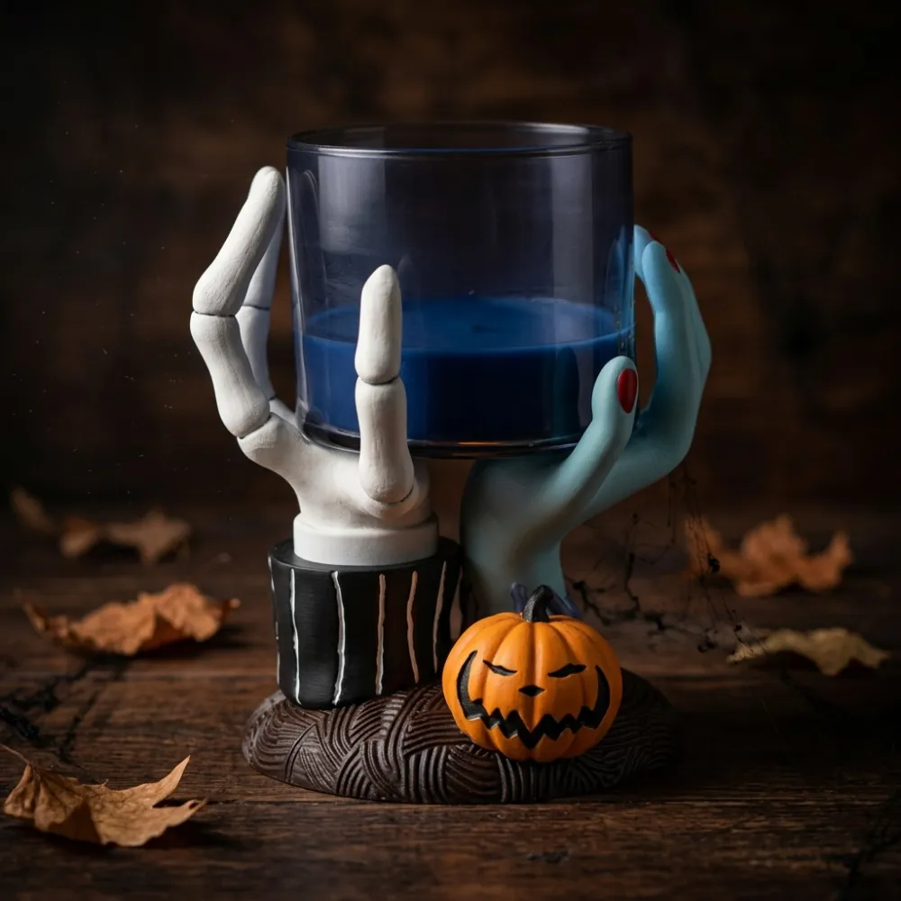 Halloween Skeleton Hand Candle Holder 3