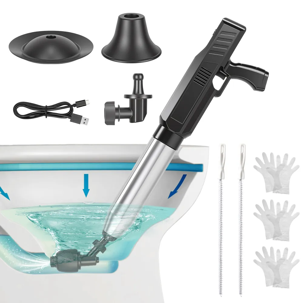 Electric Toilet Plunger With Air Pressure 4
