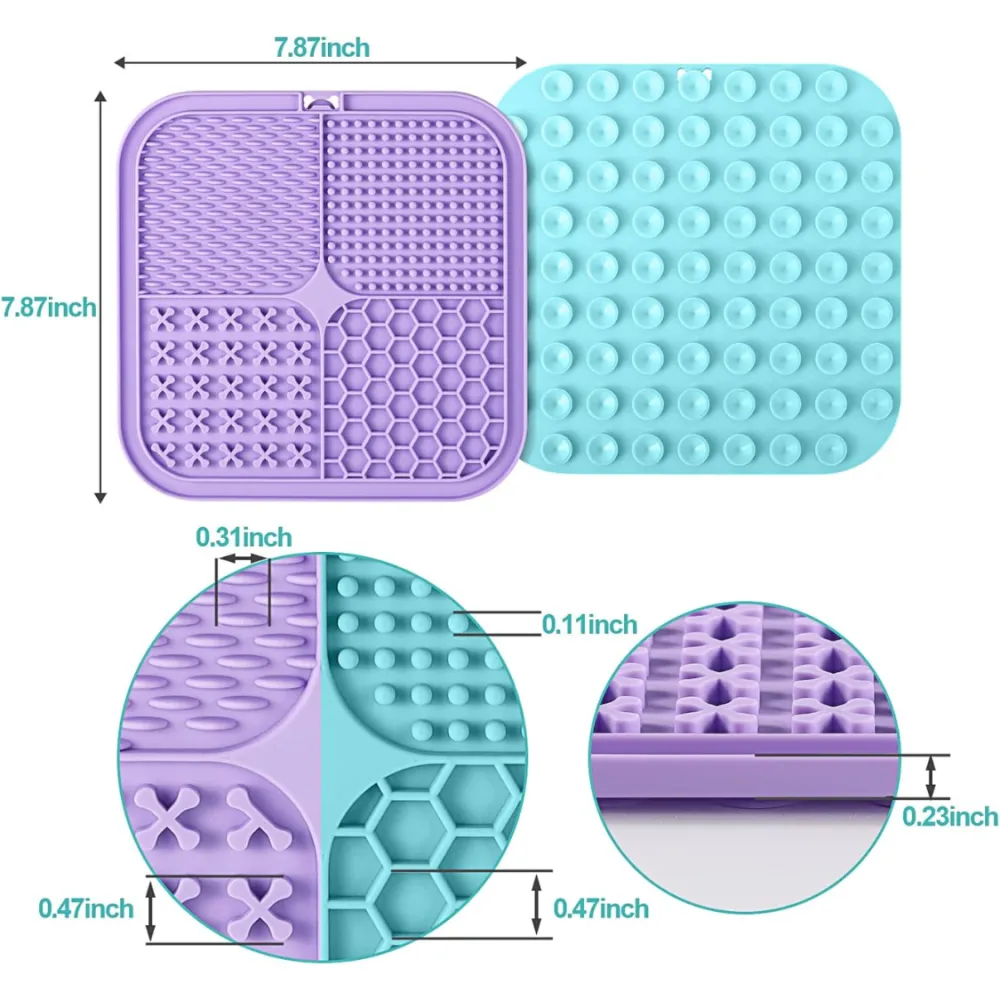Lick Mat For Dogs  Cats 2 Pack 6
