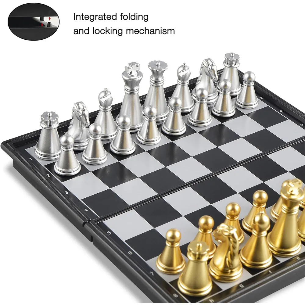 Travel Folding Magnetic Chess Set 10