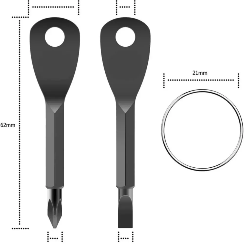 Mini Phillips Flathead Screwdriver Keychain 2