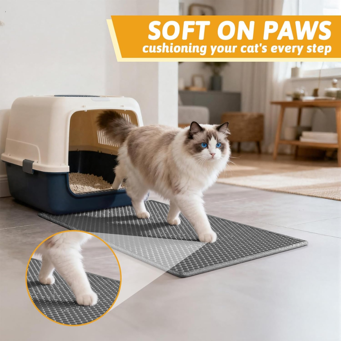 Cat Litter Mat Double Layer Waterproof Urine