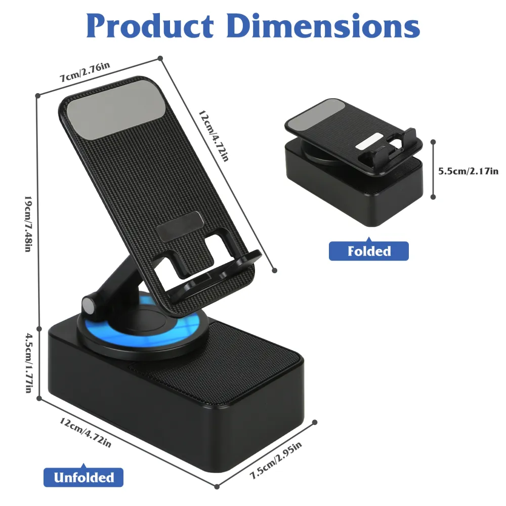 4 In 1 Foldable Wireless Speaker Phone Stand 6