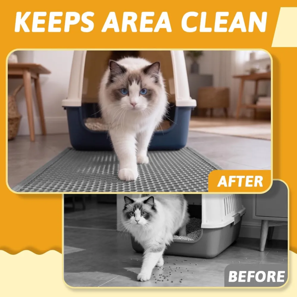 Cat Litter Mat Double Layer Waterproof Urine 6