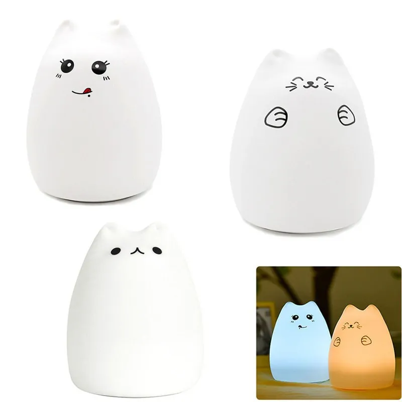 Silicone Touch Sensor LED Night Light 9