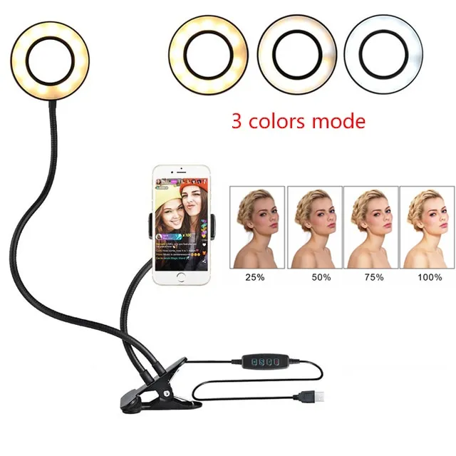 LED Selfie Ring Light for Live Adjustable 6