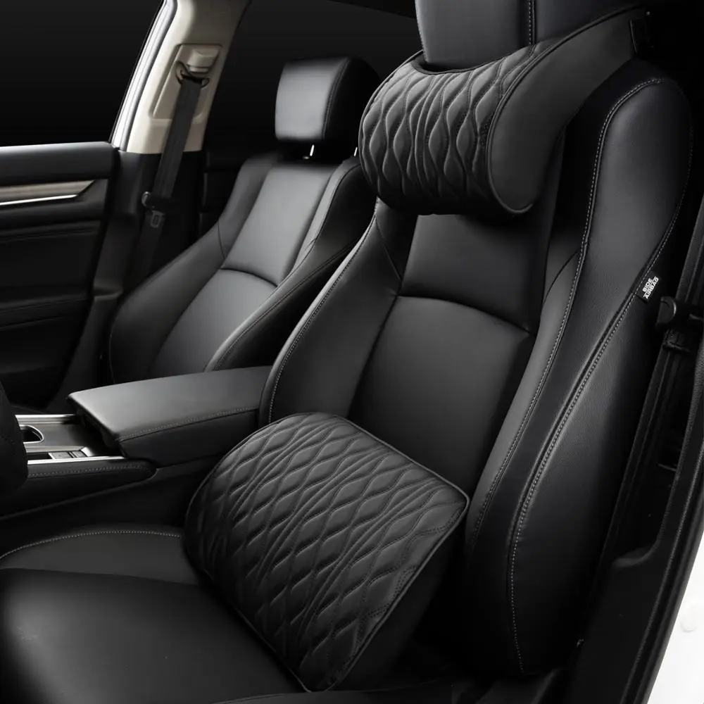 Car Headrest & Lumbar Support Set 1
