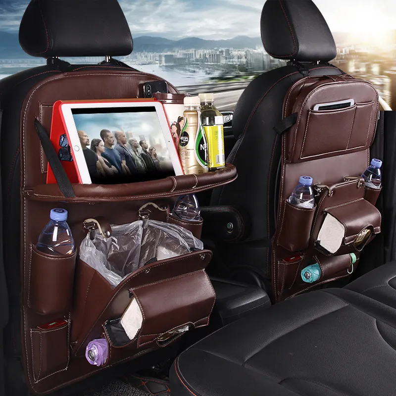 PU Leather Car Seat-Back Organizer 26