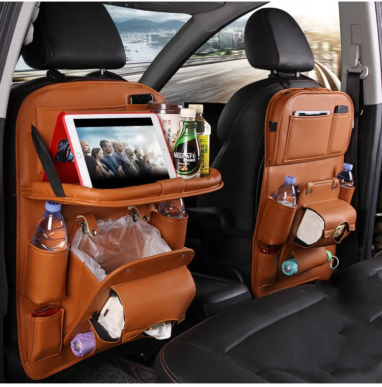 PU Leather Car Seat-Back Organizer 18