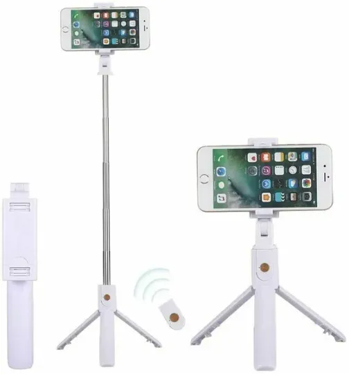 Selfie Stick Tripod with Remote & Phone 5