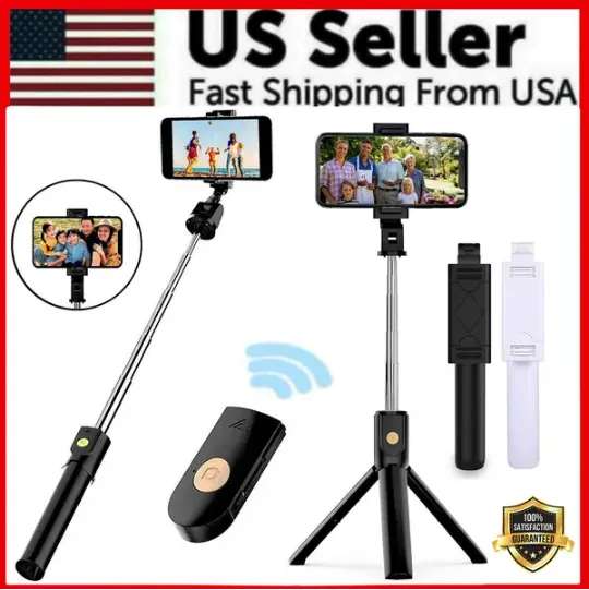 Selfie Stick Tripod with Remote & Phone