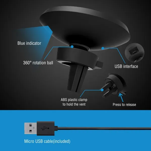 Qi Wireless Car Charger Magnetic Car Phone 5