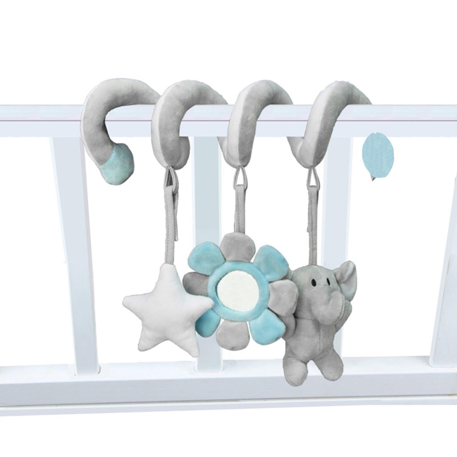 Baby Pram Crib Activity Spiral Plush Toys