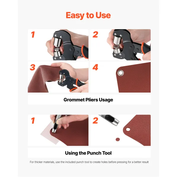 Grommet Tool Kit 1/2" Eyelet Tool Kit With
