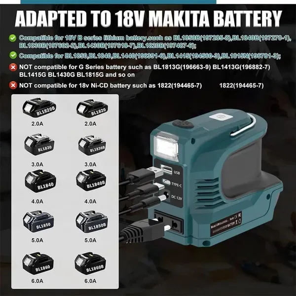 180W 18V LXT Battery Voltage Converter 3