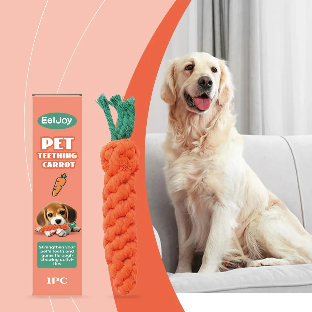 Carrot-Shaped Pet Chew Toy 4