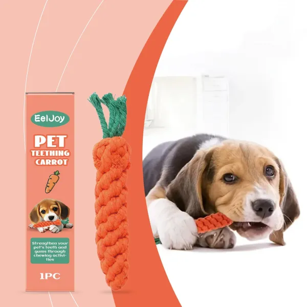 Carrot-Shaped Pet Chew Toy