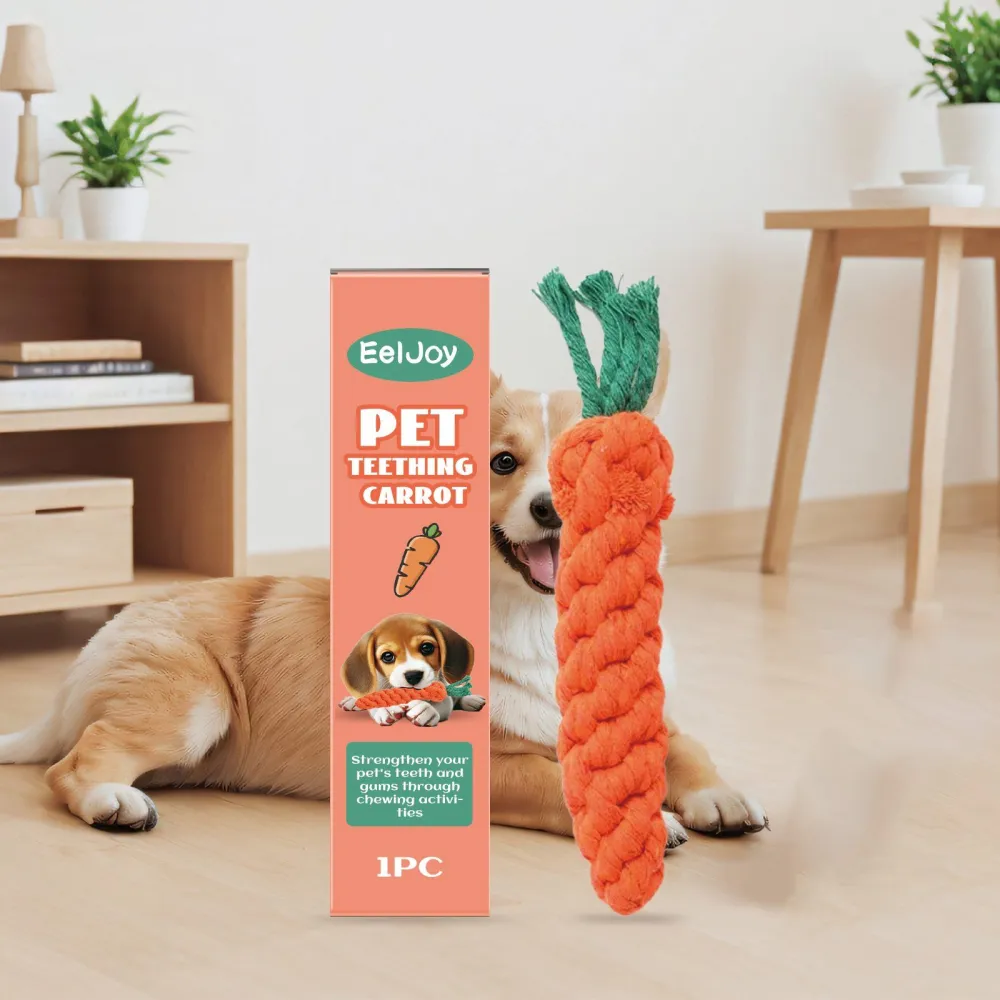 Carrot-Shaped Pet Chew Toy 3