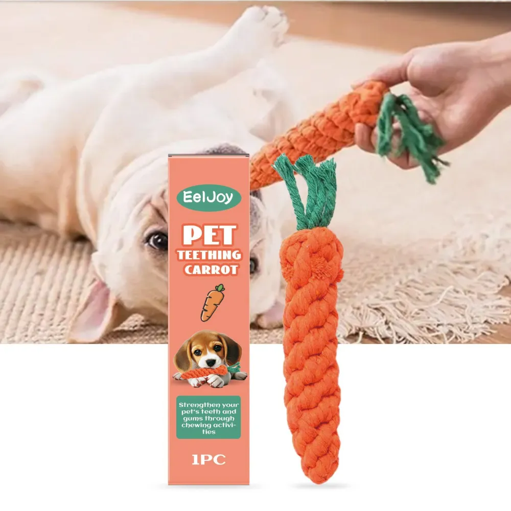 Carrot-Shaped Pet Chew Toy 5