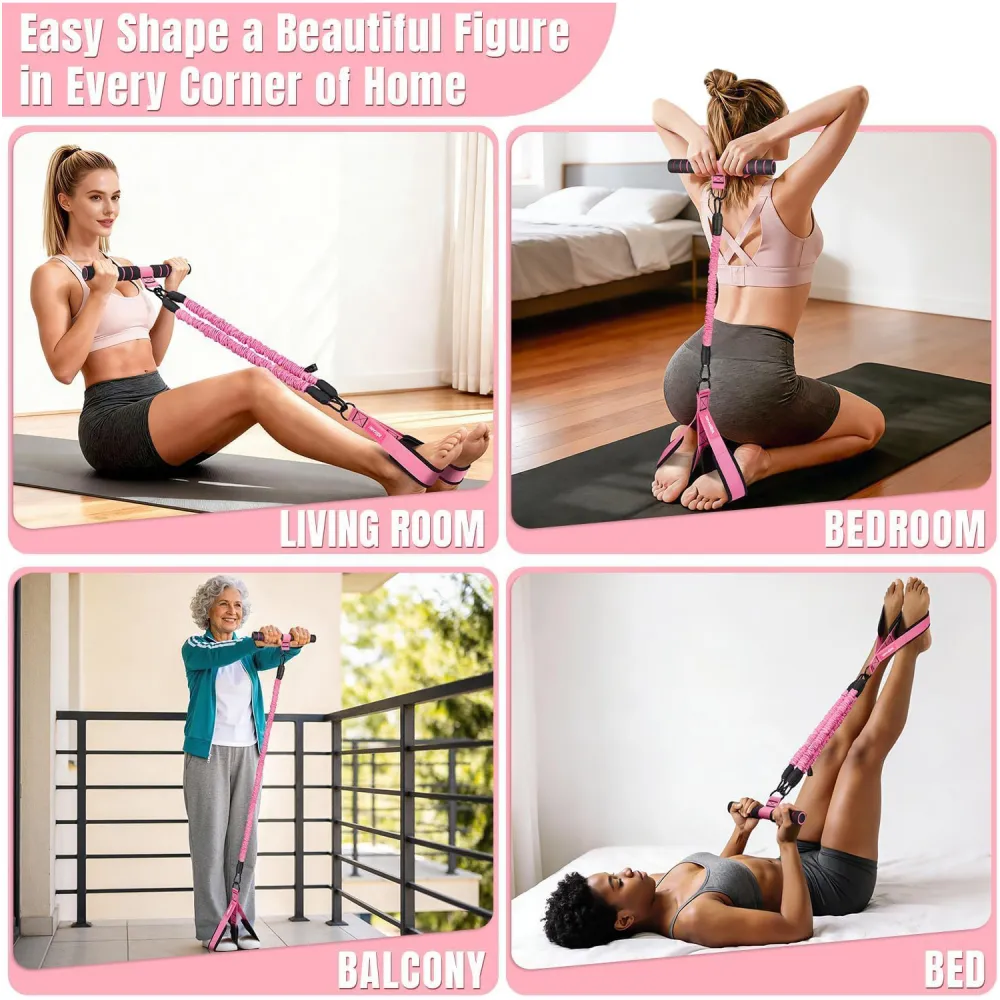 3 Tube Sit Up Resistance Bands With Handles 6