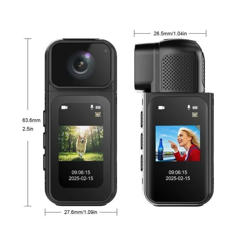 Ormos Mini Action Camera With 180 Degree 10