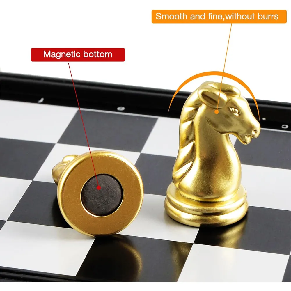Travel Folding Magnetic Chess Set 9
