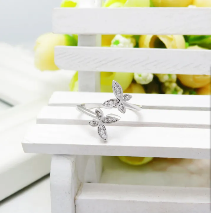 Sterling Silver Adjustable Butterfly Ring 3