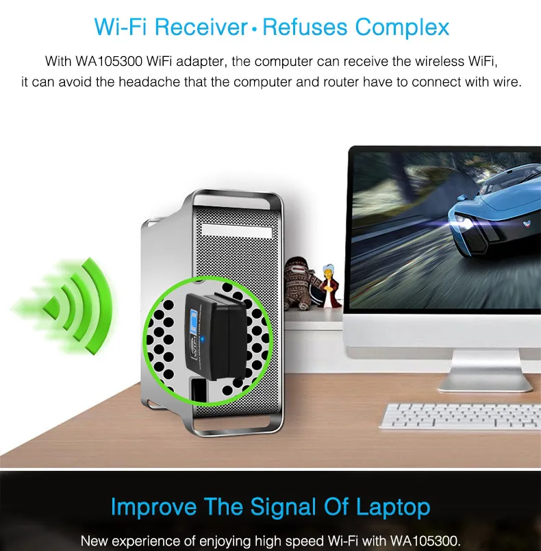 WIFI wireless receiver mini wireless card 4