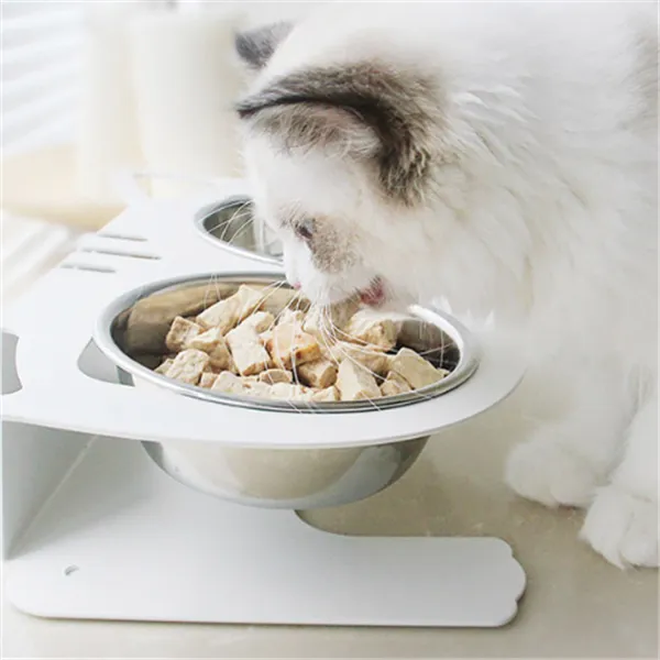 Anti-falling Cat Dog Feeding Water Bowl 2