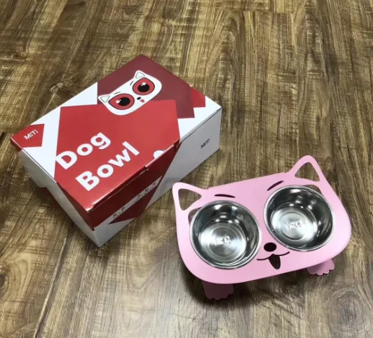 Anti-falling Cat Dog Feeding Water Bowl 3