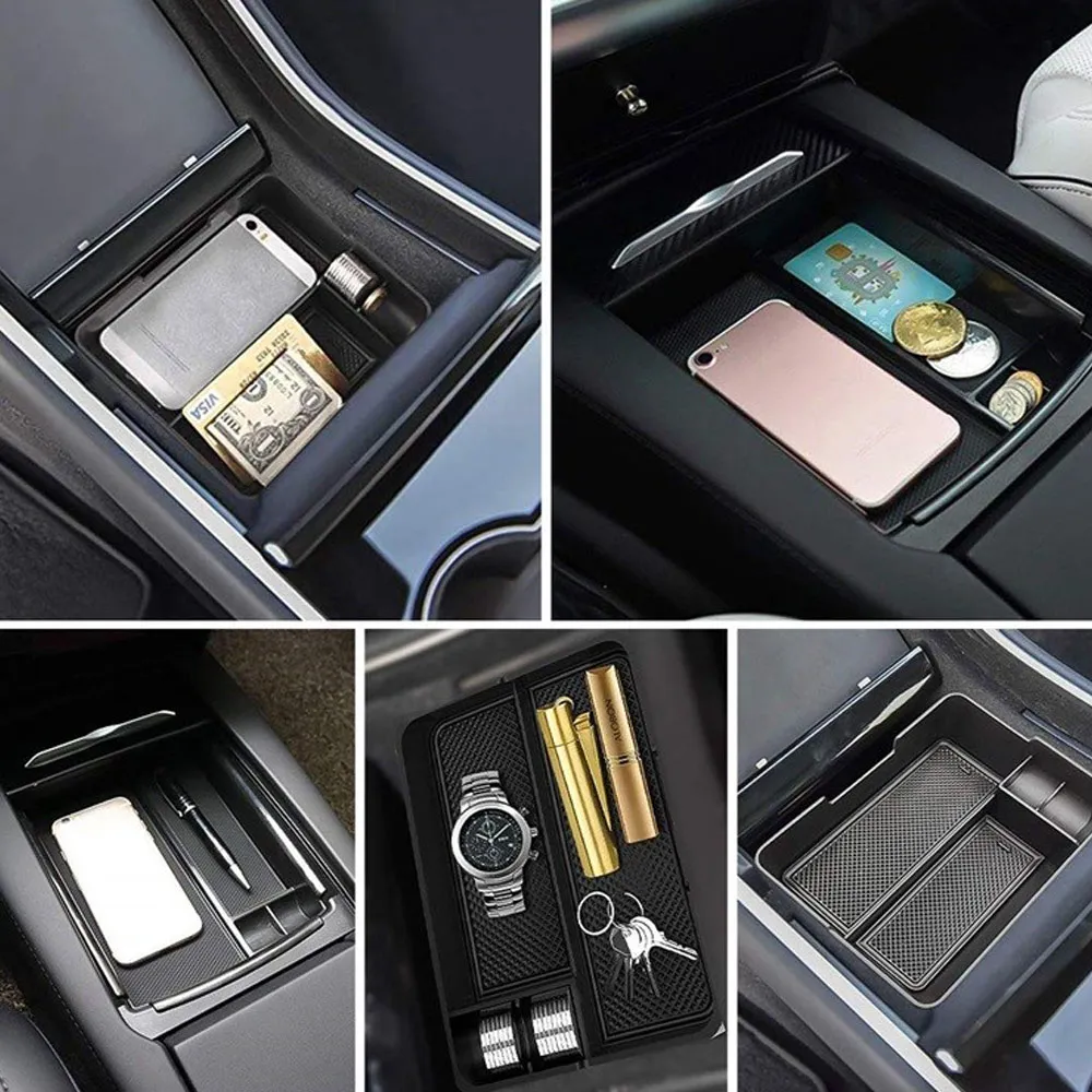Car seat central storage box 3