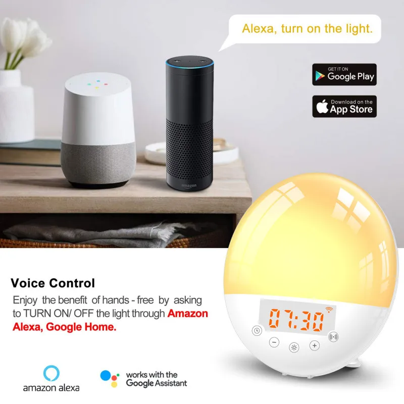 WiFi Voice Control Intelligent Alarm Clock 9