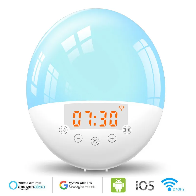 WiFi Voice Control Intelligent Alarm Clock 5