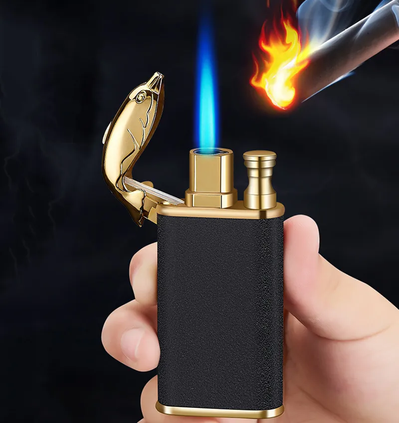 Creative Blue Flame Lighter Dolphin Dragon 44