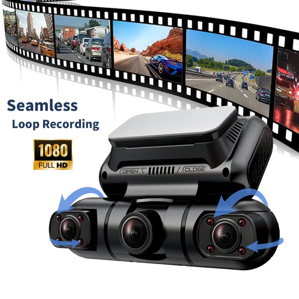 4-Channel 360u00b0 Dash Cam with GPS 4