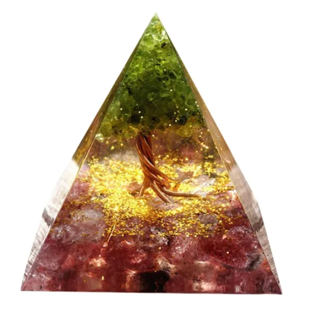 Pyramid Decoration Natural Crystal Gravel 29