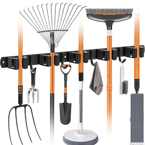 Heavy Duty Wall Mounted Broom Mop Holder