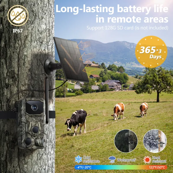 4G GPS Hunting Outdoor Trail Camera Wide
