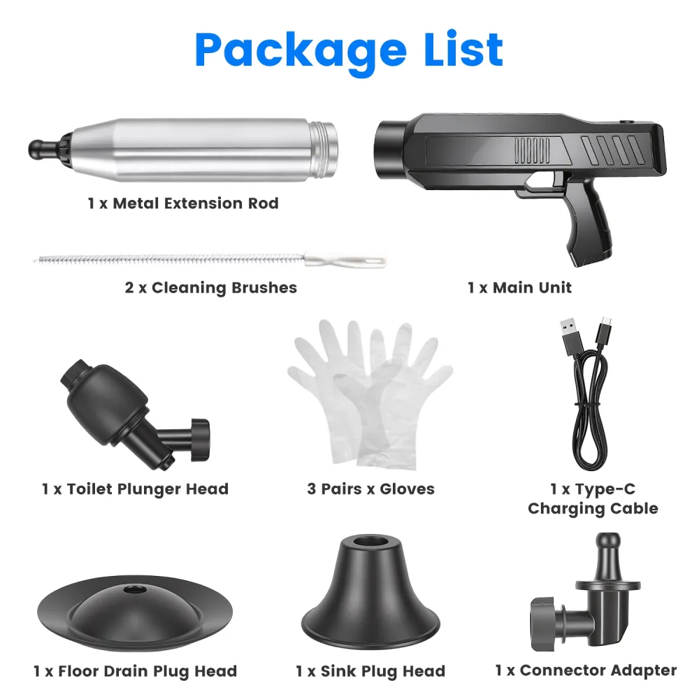 Electric Toilet Plunger With Air Pressure 10