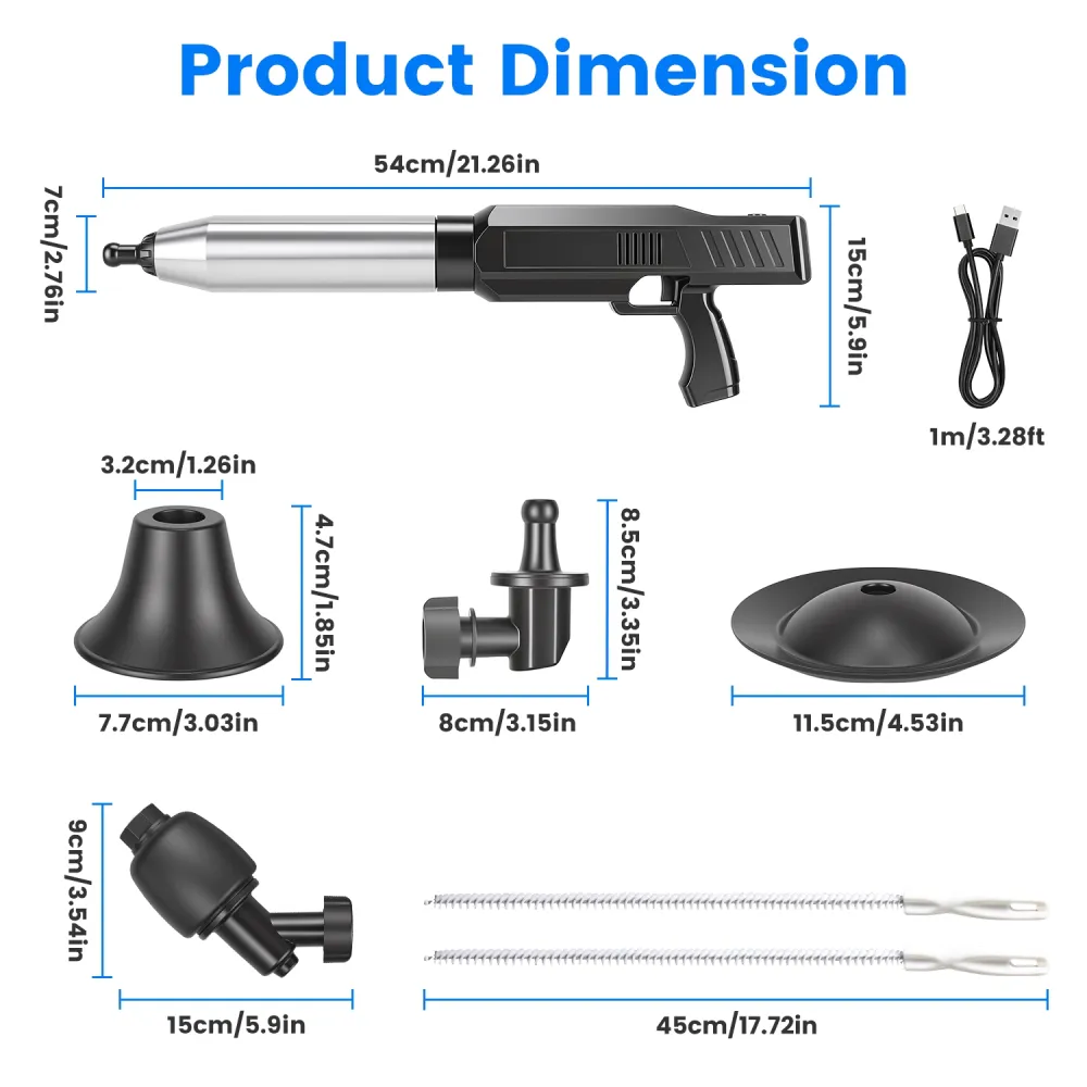 Electric Toilet Plunger With Air Pressure 13